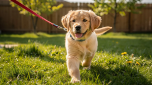 How to potty train a puppy outdoors on leash