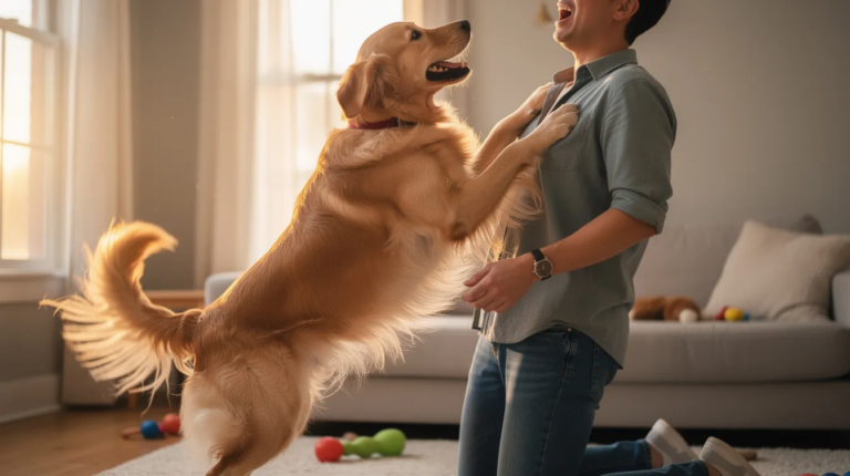 Why do dogs jump on people and seek attention