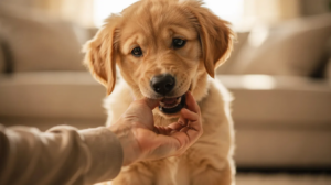 Why do puppies bite hands, toys, and other objects