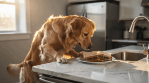 Why do dogs counter surf for food in the kitchen